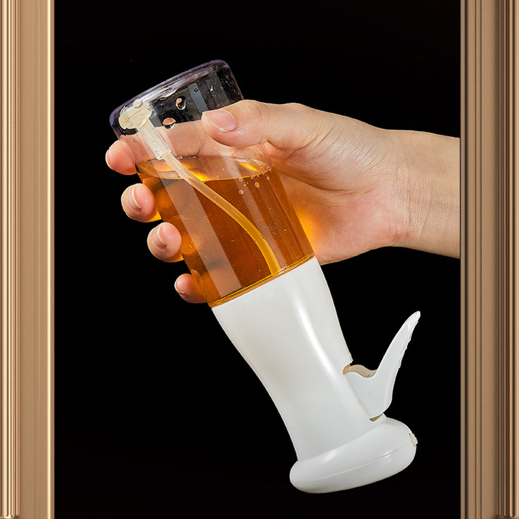 Refillable Oil Sprayer Portable Oil Dispenser for Baking BBQ Silicone Clip white 2 in 1