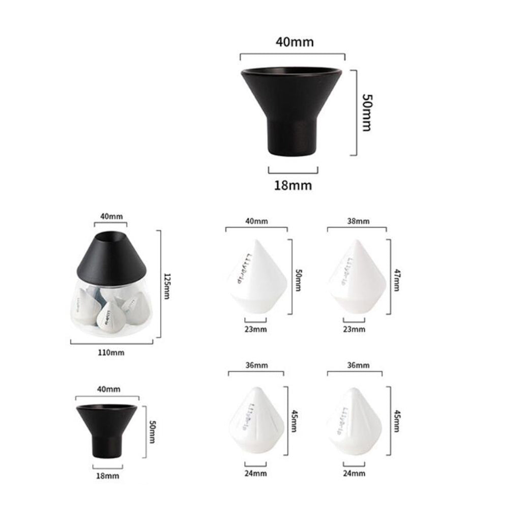 Ceramic Reusable Coffee Dripper Transformer Brewer Filter Cup Style 2
