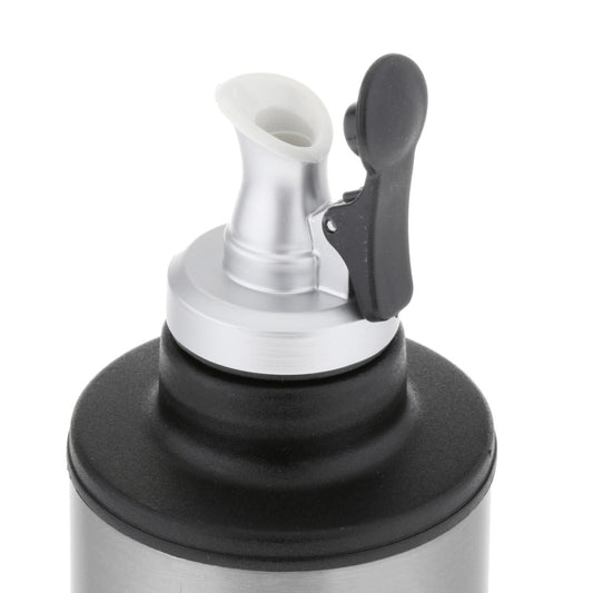 Glass Olive Oil Vinegar Liquor Dispenser Wine Pourer Bar Tools Bottle Silver