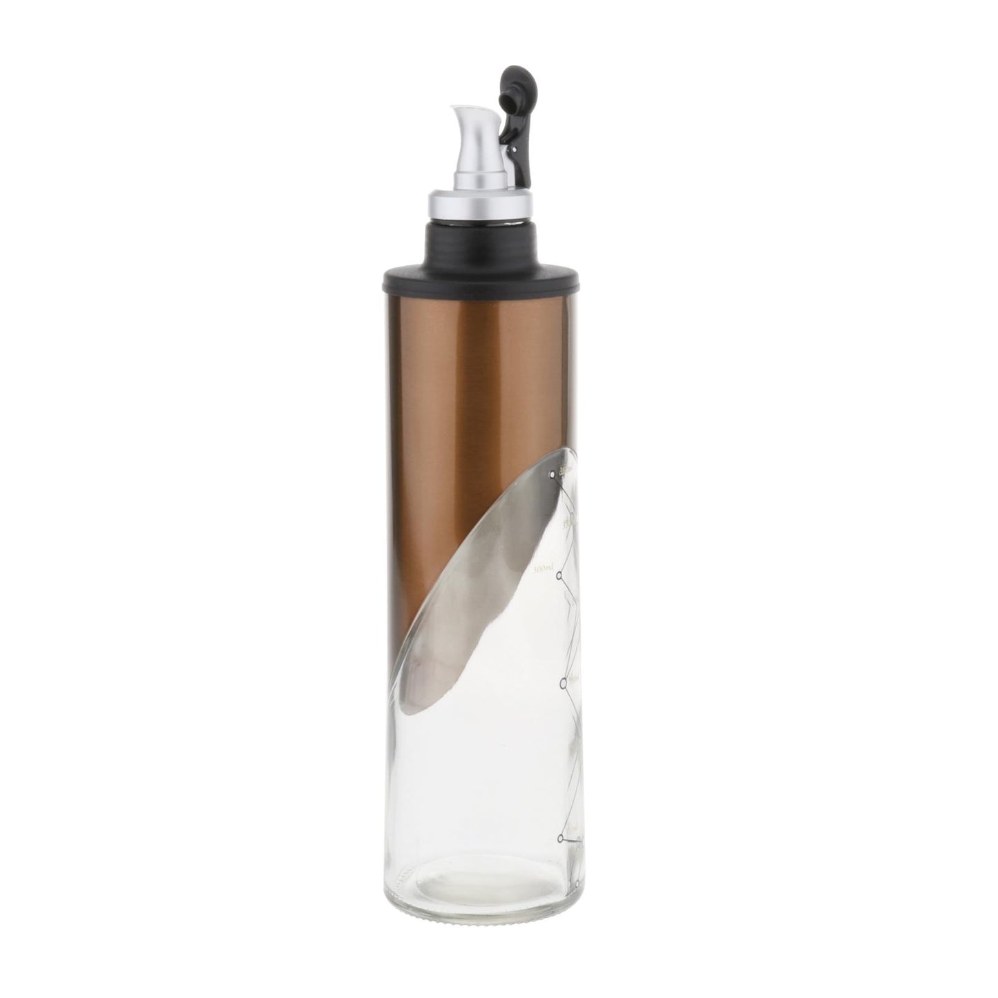 Glass Olive Oil Vinegar Liquor Dispenser Wine Pourer Bar Tools Bottle Golden