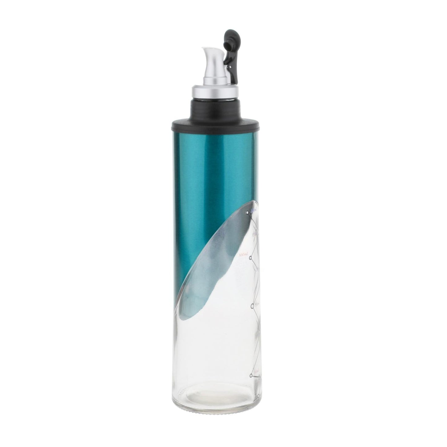 Glass Olive Oil Vinegar Liquor Dispenser Wine Pourer Bar Tools Bottle Blue
