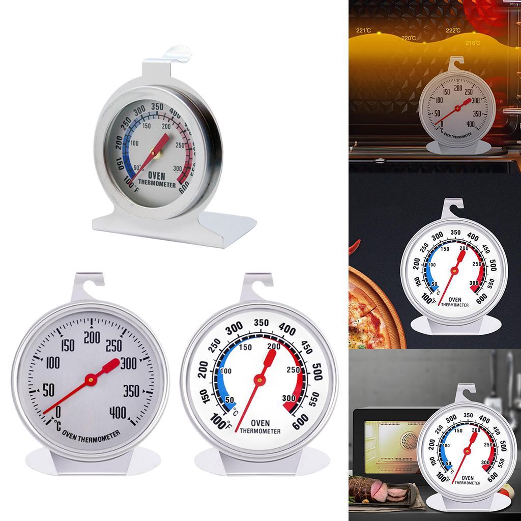 Stainless Steel Instant Read Oven/Grill/Smoker Monitoring Thermometer Silver