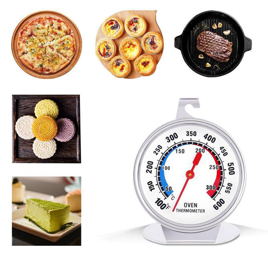 Stainless Steel Instant Read Oven/Grill/Smoker Monitoring Thermometer White