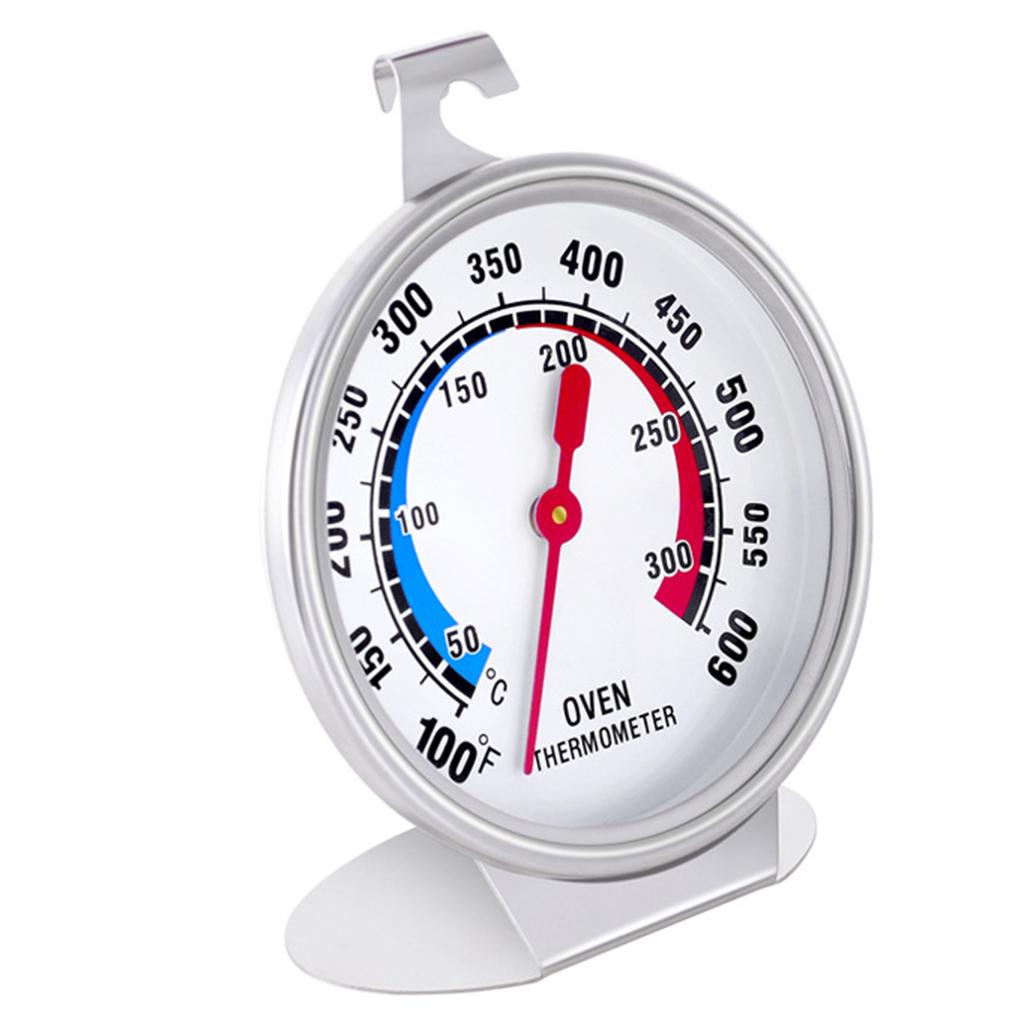 Stainless Steel Instant Read Oven/Grill/Smoker Monitoring Thermometer White
