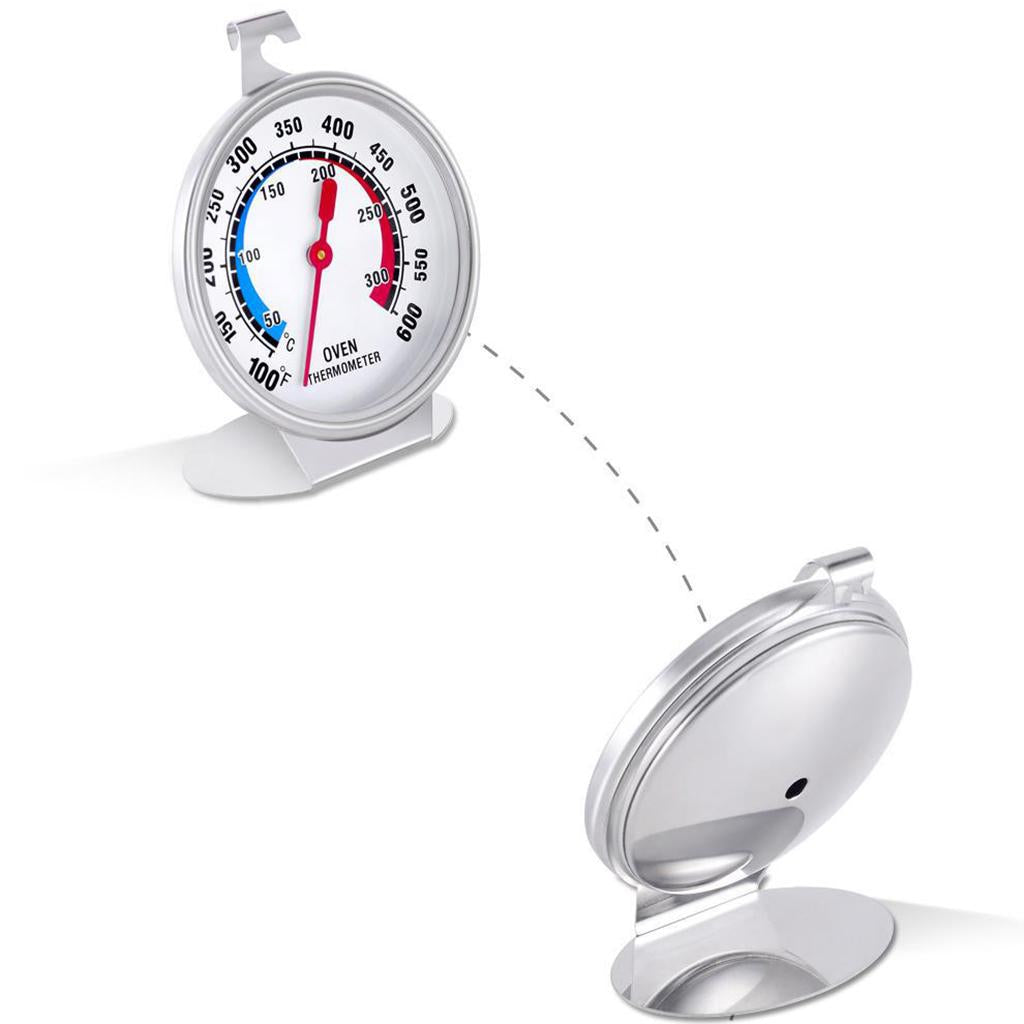 Stainless Steel Instant Read Oven/Grill/Smoker Monitoring Thermometer White