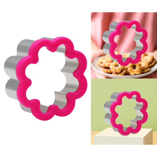 Nonstick Cookies Cutter Paste Pastry Baking Mold Flower Shape Orange