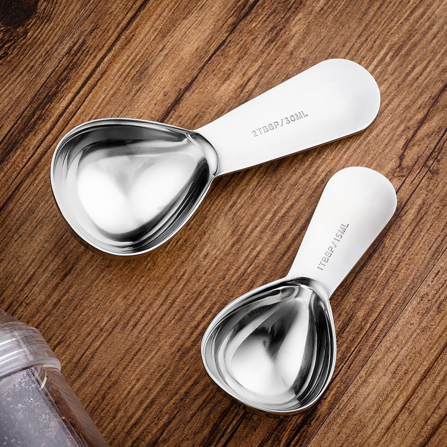 2x 30ml 15ml Coffee Measuring Scoop Spoon Milk Powder Measuring Cooking Tool
