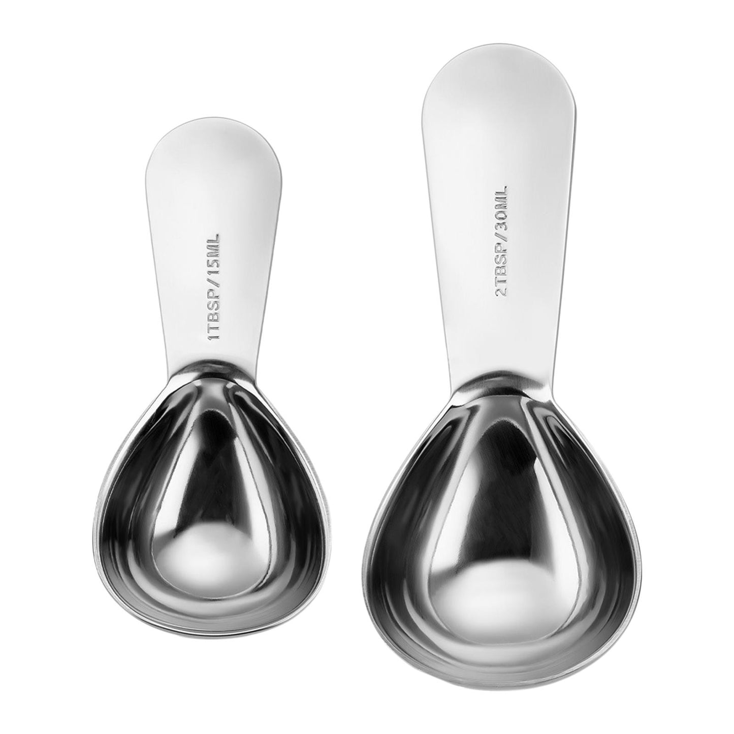 2x 30ml 15ml Coffee Measuring Scoop Spoon Milk Powder Measuring Cooking Tool