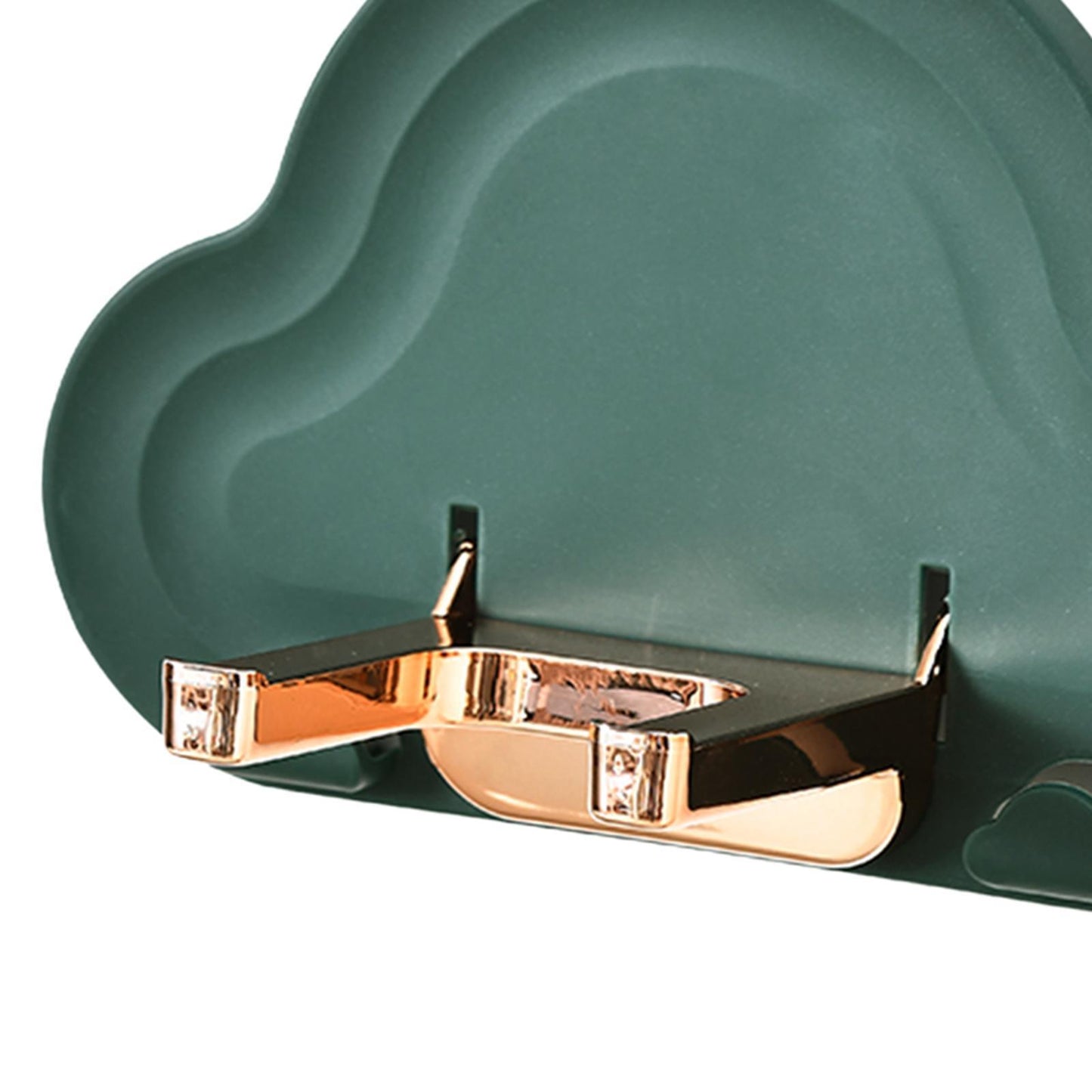 Wall Hair Dryer Holder Storage Stand Folding Rack Bathroom Styling Tool green