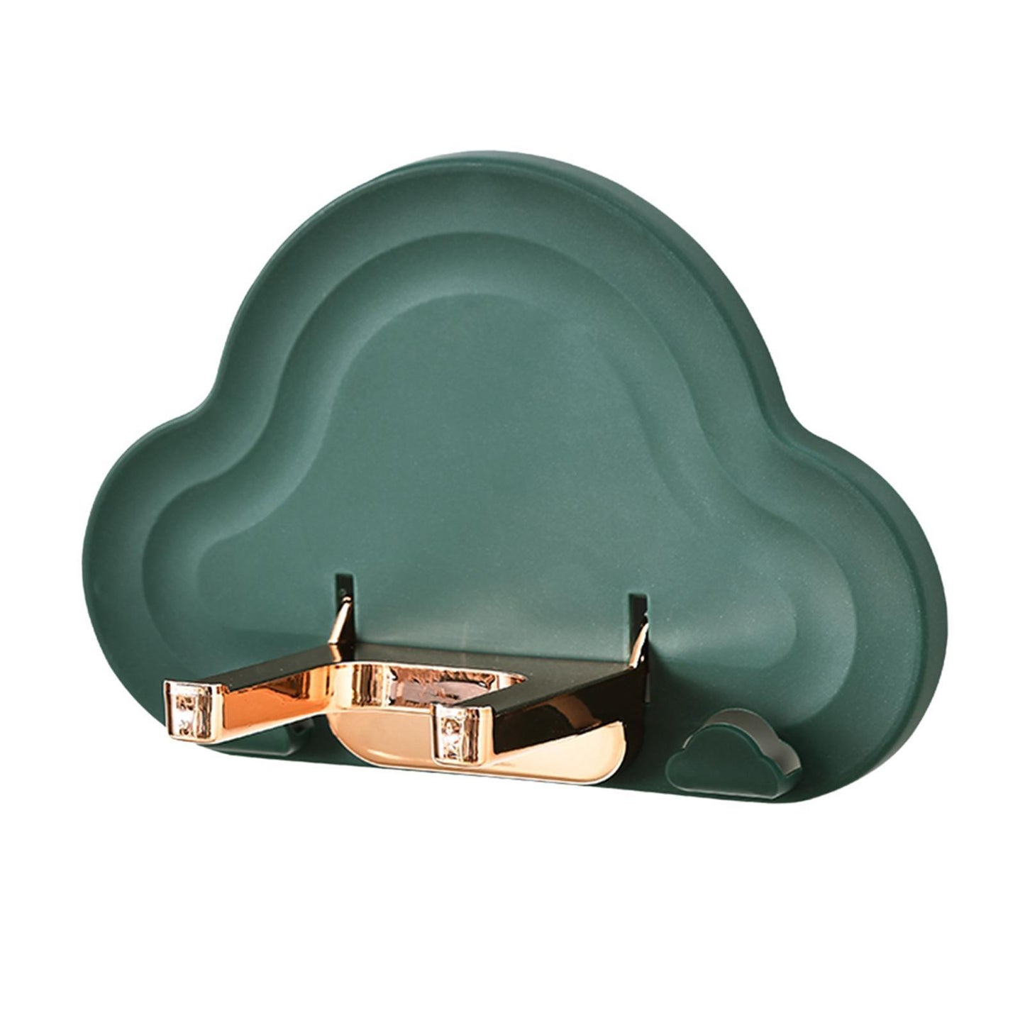 Wall Hair Dryer Holder Storage Stand Folding Rack Bathroom Styling Tool green