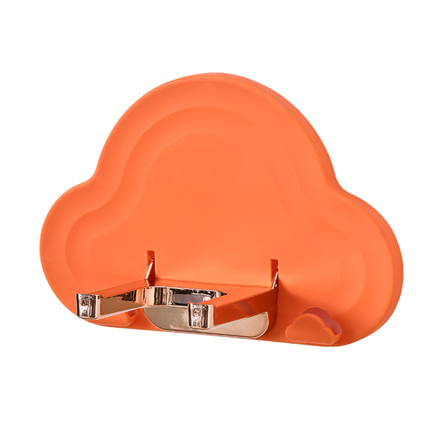 Wall Hair Dryer Holder Storage Stand Folding Rack Bathroom Styling Tool orange