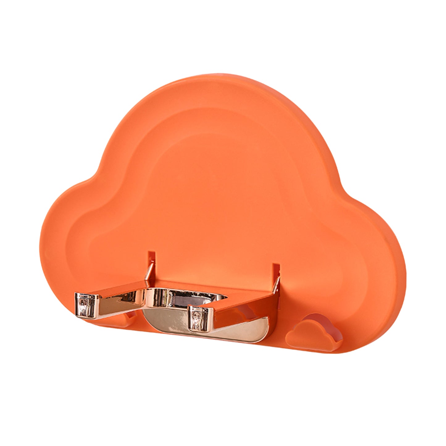 Wall Hair Dryer Holder Storage Stand Folding Rack Bathroom Styling Tool orange
