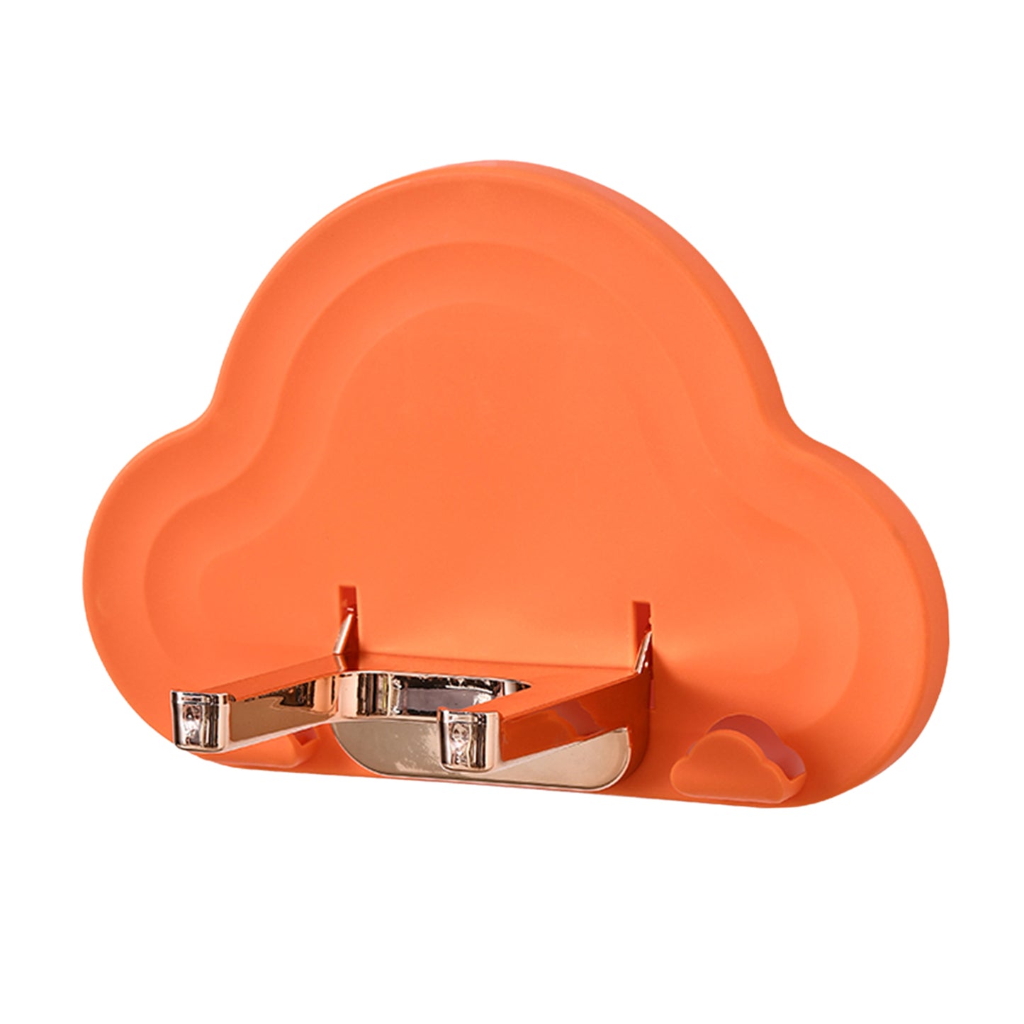 Wall Hair Dryer Holder Storage Stand Folding Rack Bathroom Styling Tool orange