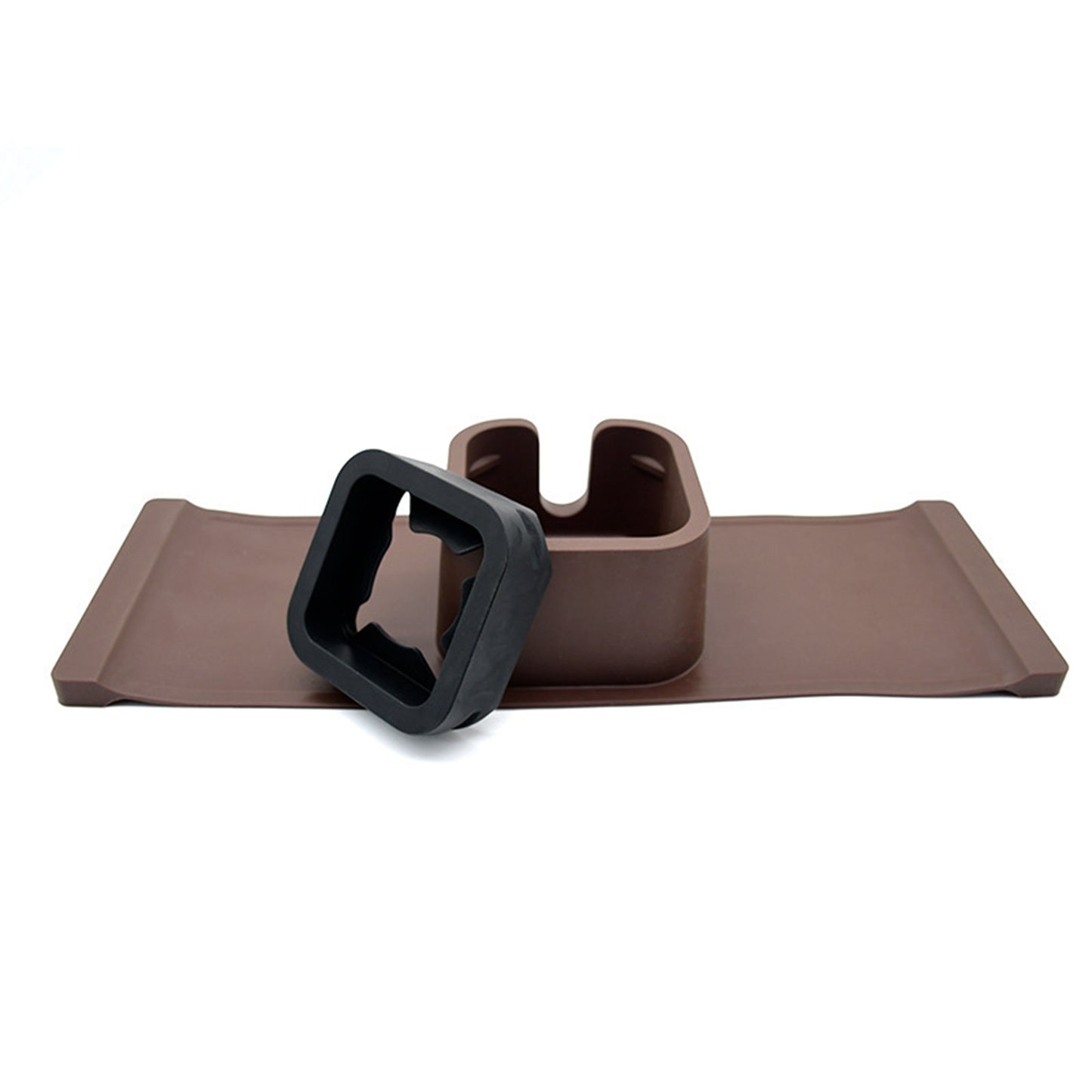 Sofa Arm Rest Coaster Armchair Tray Drink Snack Holder and Ashtray Red