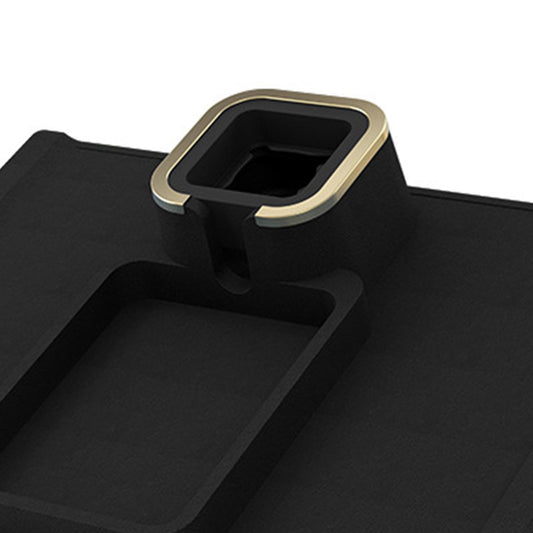 Sofa Cup Holder Tray Adjustable Anti-Slip for Armrest Chair Remote Control black