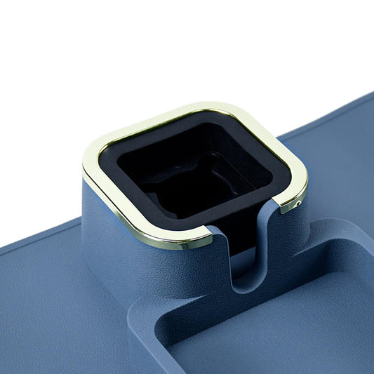 Sofa Cup Holder Tray Adjustable Anti-Slip for Armrest Chair Remote Control blue