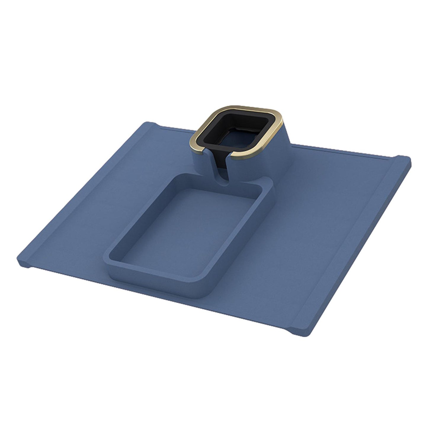 Sofa Cup Holder Tray Adjustable Anti-Slip for Armrest Chair Remote Control blue