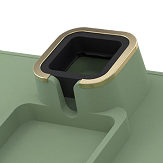 Sofa Cup Holder Tray Adjustable Anti-Slip for Armrest Chair Remote Control green