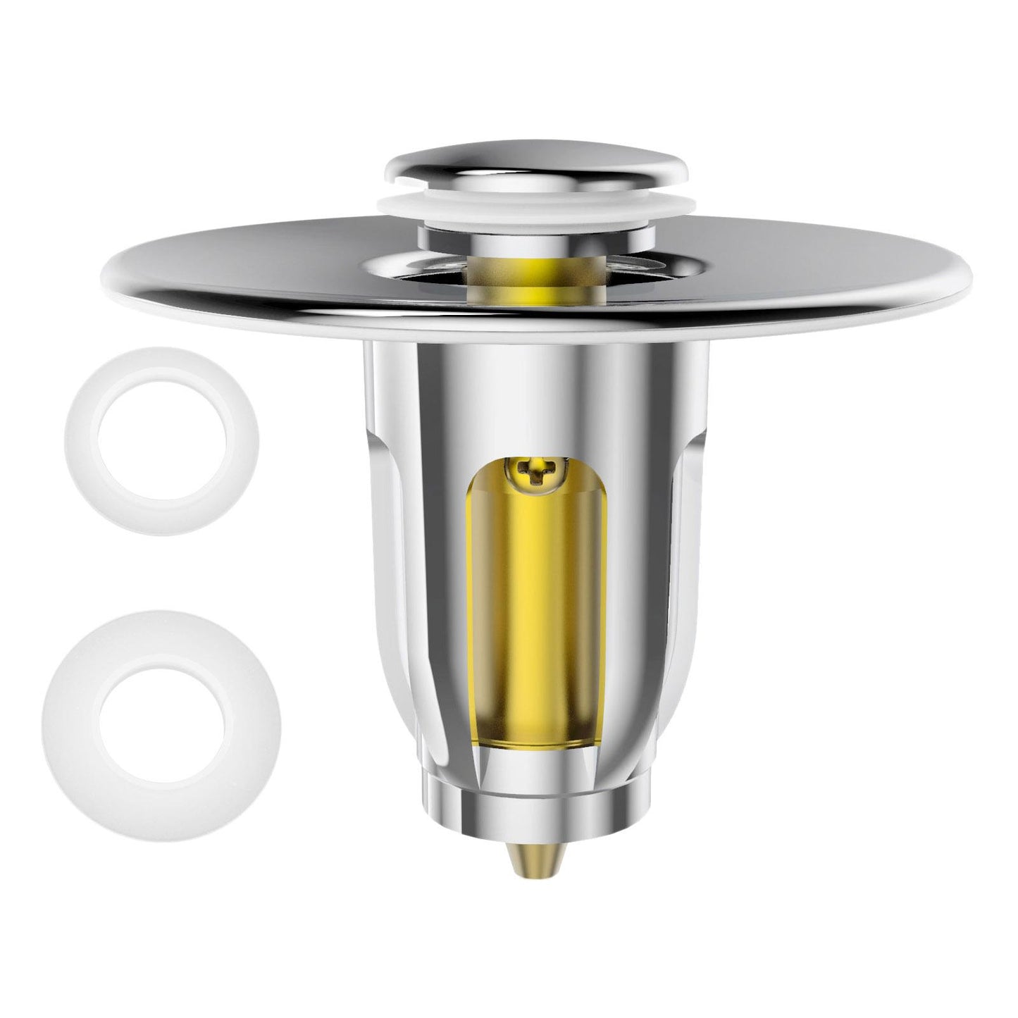 Bounce Drain Filter Anti-Explosion Upgraded Brass for Bathtub Vanity Sink