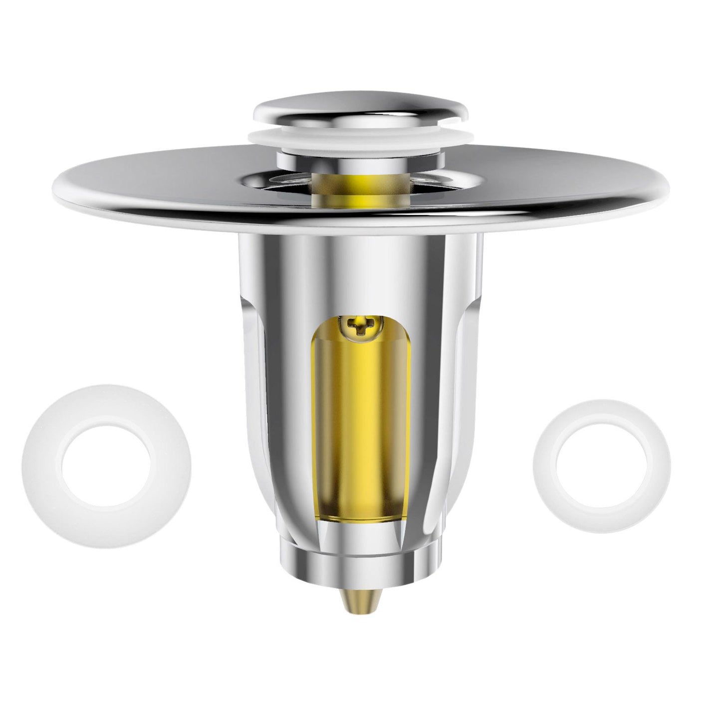 Bounce Drain Filter Anti-Explosion Upgraded Brass for Bathtub Vanity Sink