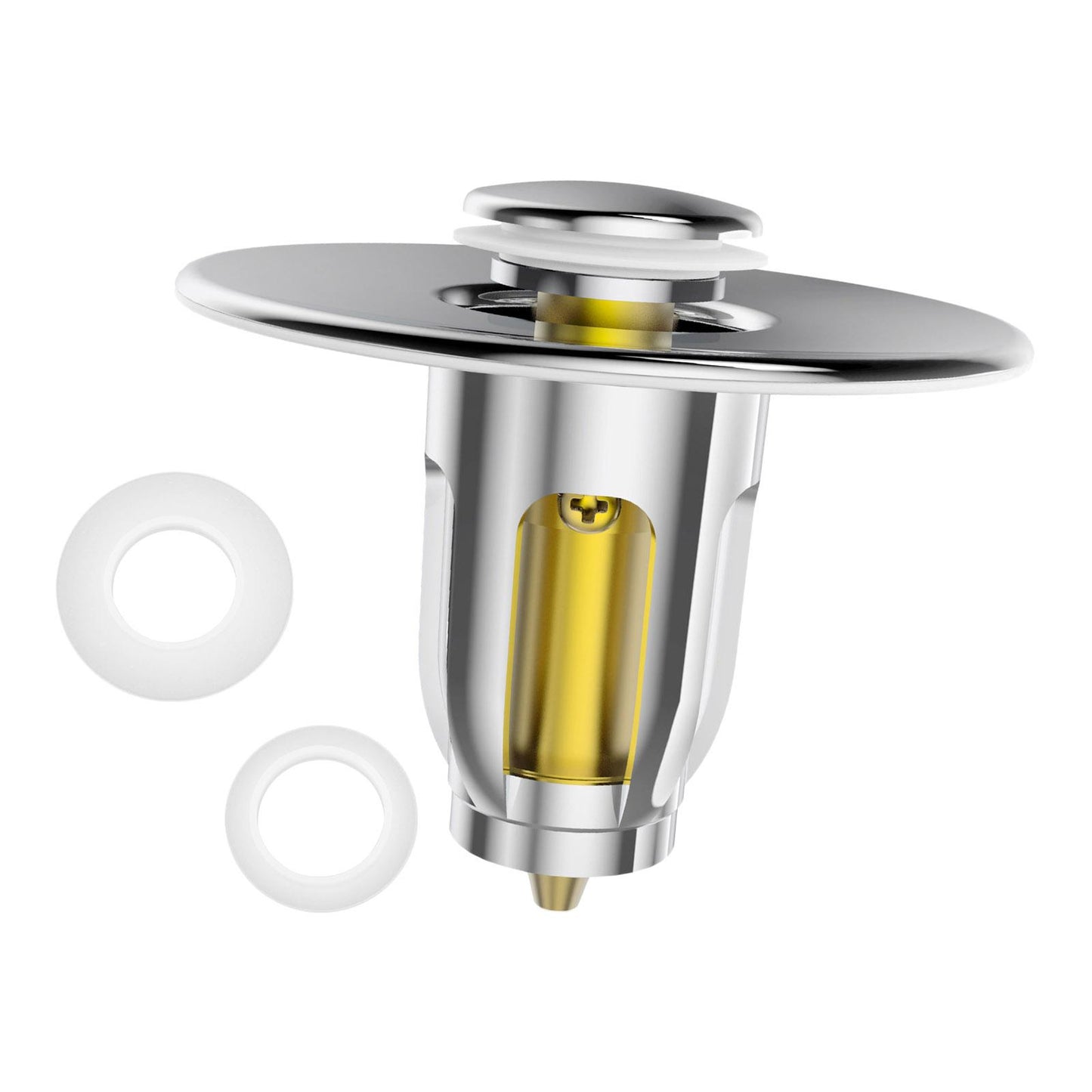Bounce Drain Filter Anti-Explosion Upgraded Brass for Bathtub Vanity Sink