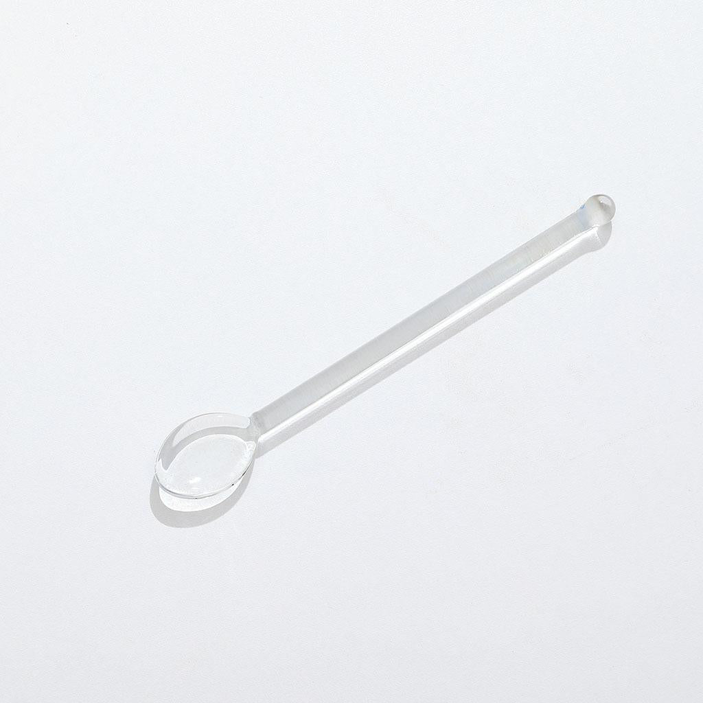 10x Glass Teaspoons Dishwasher Safe Stirring Spoon for Stirring Coffee Bar Clear
