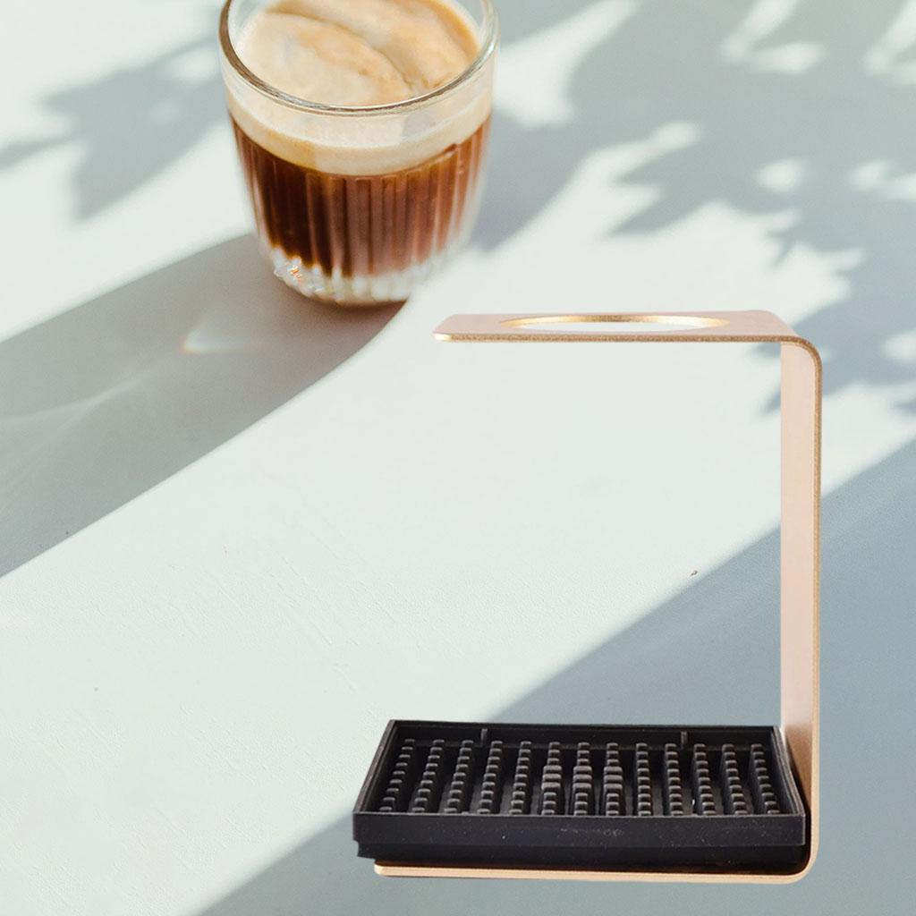 Metal Pour Over Manual Tea Coffee Drip Cup Bracket Rack Accessories Golden