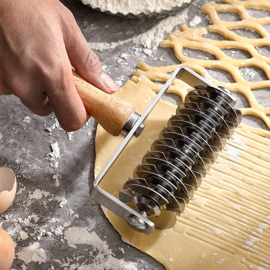 Stainless Steel Wheel Pizza Roller Hob Kitchen Baking Utensils for Cookie