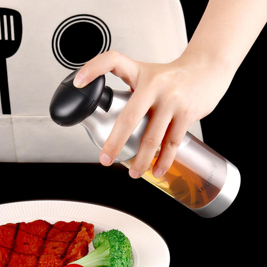 Oil Sprayer Bottle Double Nozzles Kitchen Gadget for Outdoor Barbecue Frying