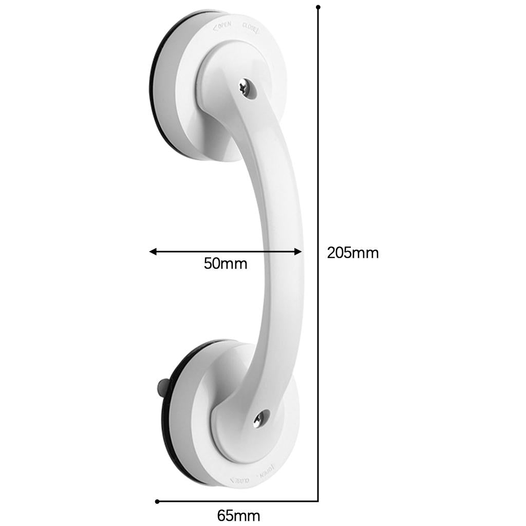 Suction Cup Door Handle Household Accessories Helping Handle for Hotel White