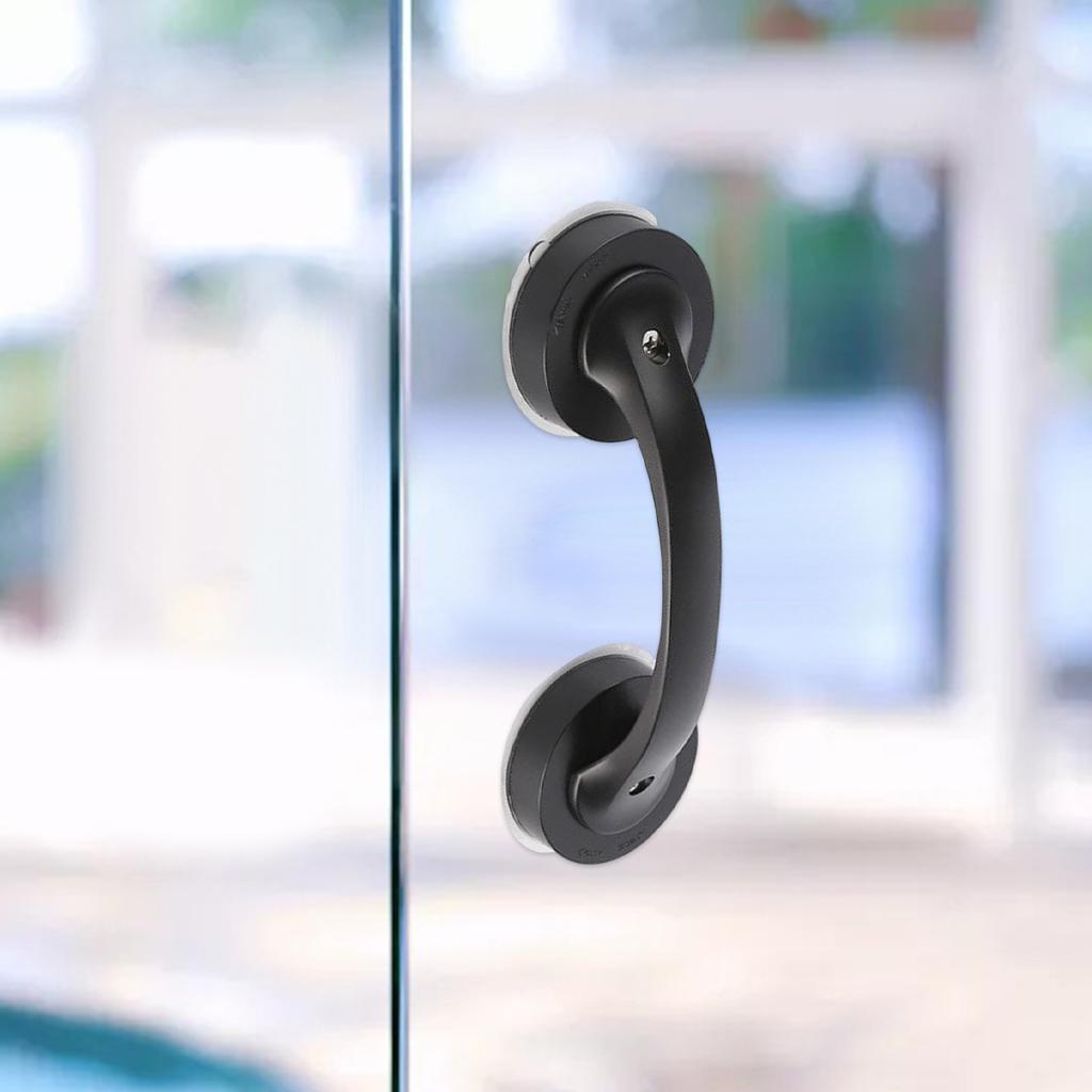 Suction Cup Door Handle Household Accessories Helping Handle for Hotel Black