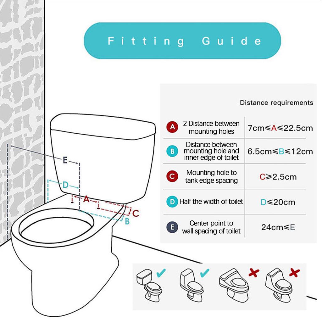 Bidet Toilet Seat Attachment Non-Electric Retractable Nozzles Feminine Wash White