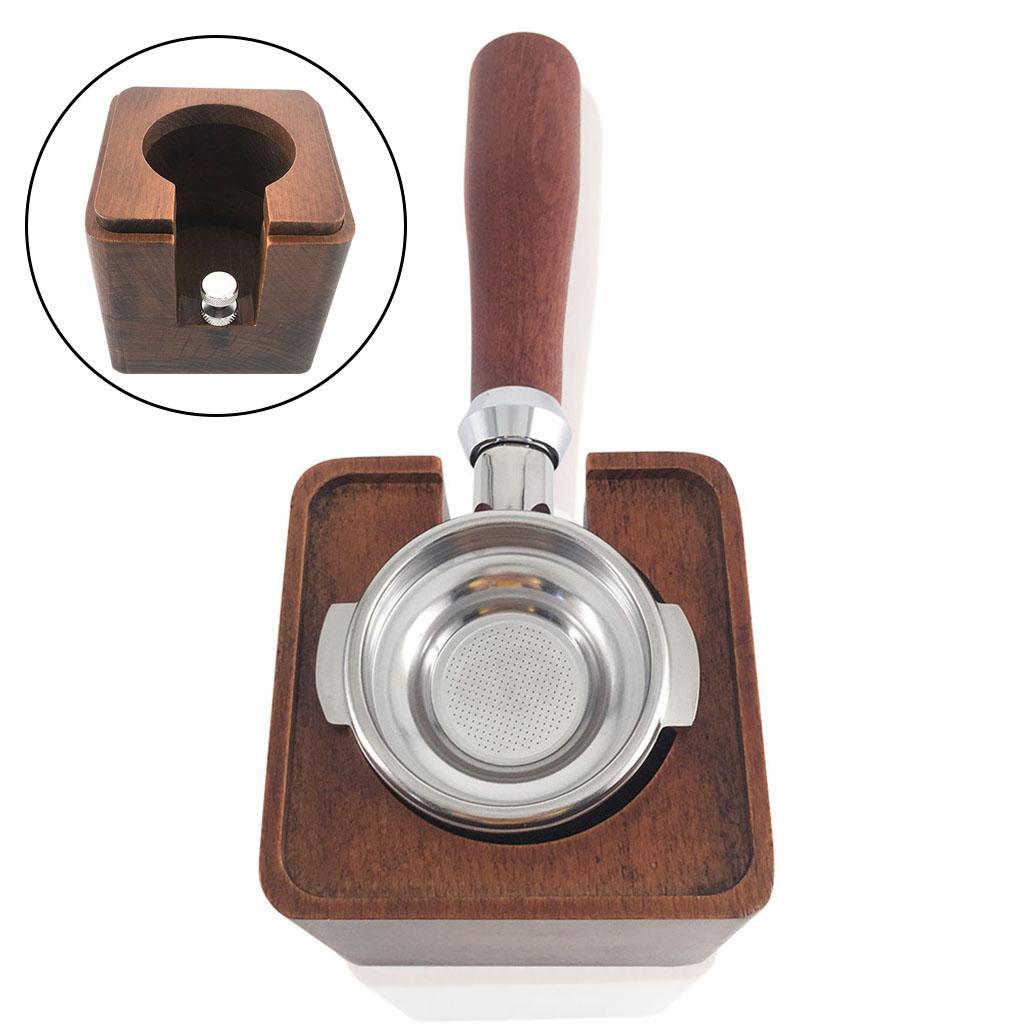 Coffee Tamper Holder Tamping Station with Lid Coffee Maker Support Base