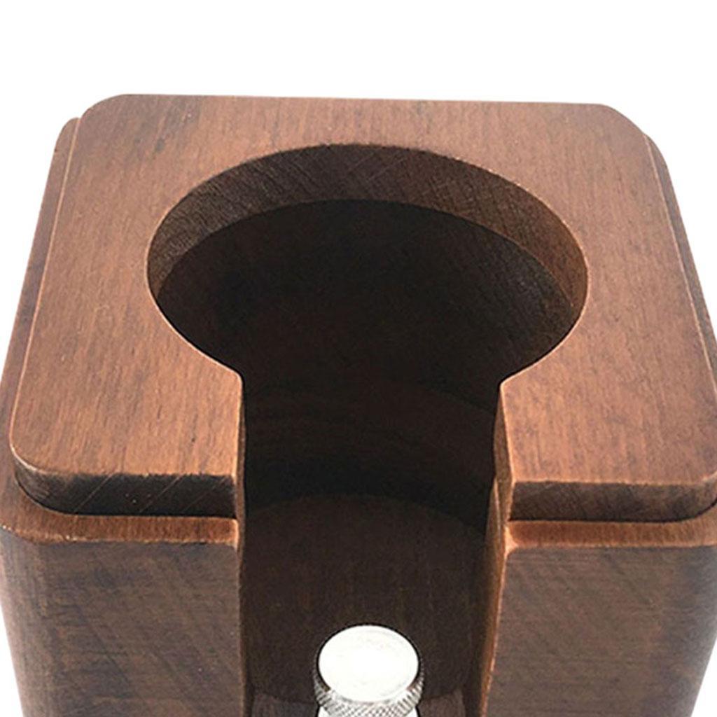 Coffee Tamper Holder Tamping Station with Lid Coffee Maker Support Base