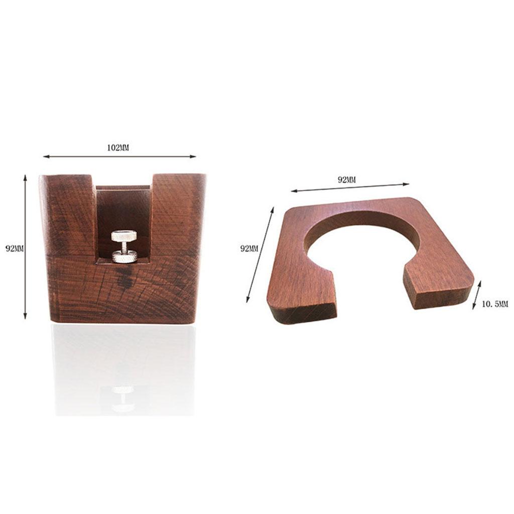 Coffee Tamper Holder Tamping Station with Lid Coffee Maker Support Base