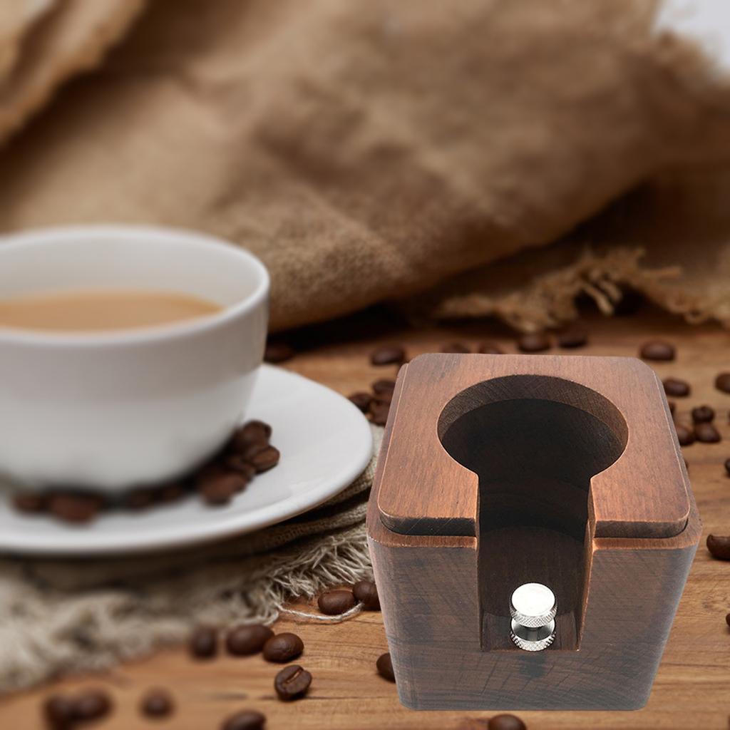 Coffee Tamper Holder Tamping Station with Lid Coffee Maker Support Base