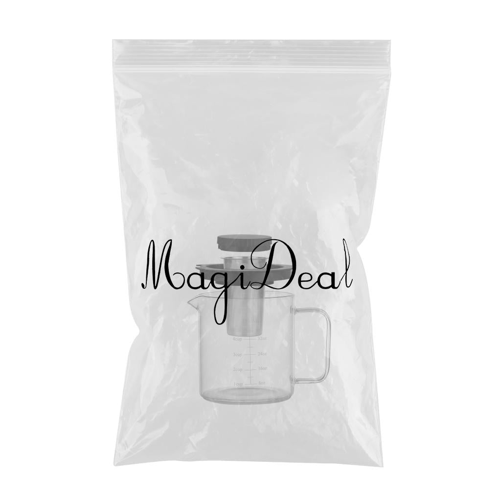 French Press Coffee Maker Press Pot High Borosilicate Glass Tea Maker 1.2L