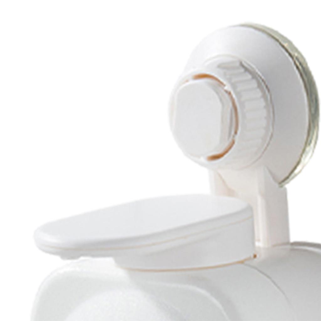 PVC Manual Soap Dispenser Wall Mounting Bathroom Washroom School Hotel White