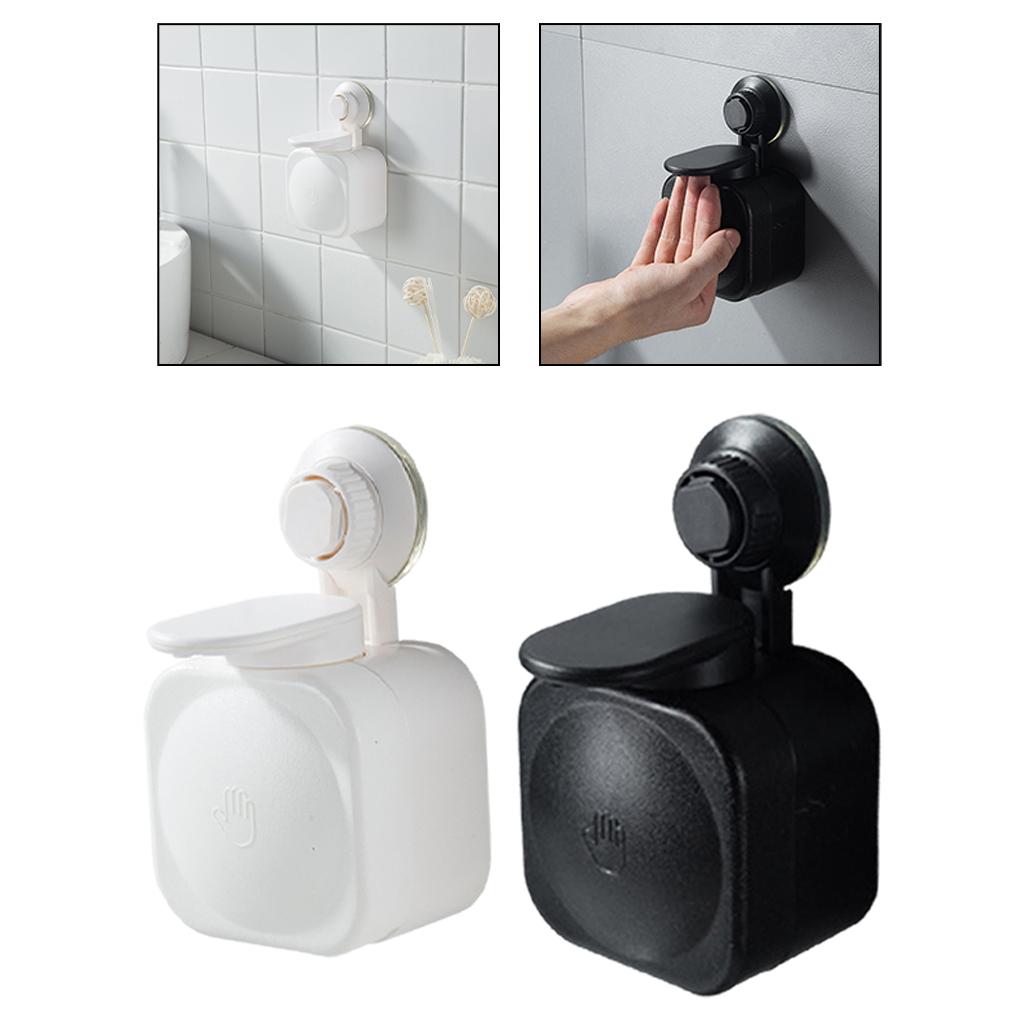 PVC Manual Soap Dispenser Wall Mounting Bathroom Washroom School Hotel White