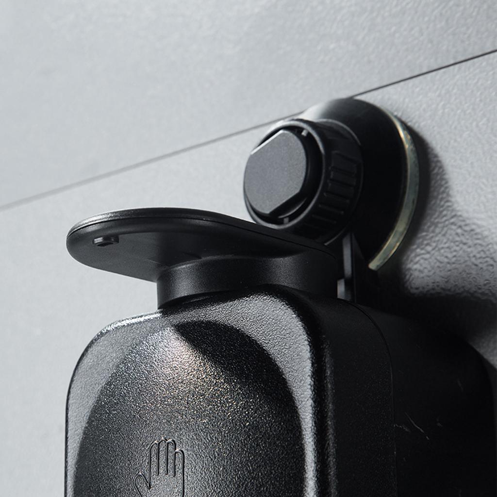 PVC Manual Soap Dispenser Wall Mounting Bathroom Washroom School Hotel Black