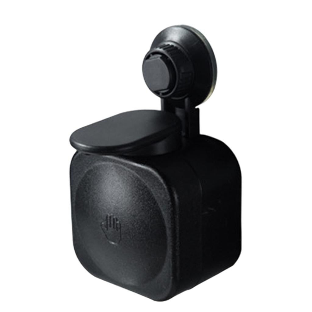 PVC Manual Soap Dispenser Wall Mounting Bathroom Washroom School Hotel Black
