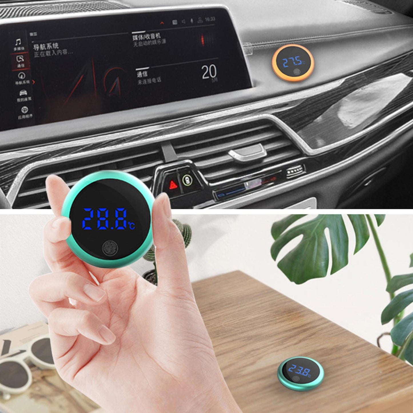 Mini Digital Electronic Temperature Indoor Ground for Kitchen Bed Room
