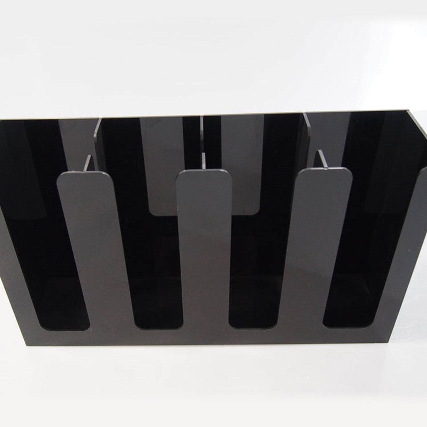 4 Compartments Coffee Cup Condiment Organizer Rack Cup Dispenser for Cafe