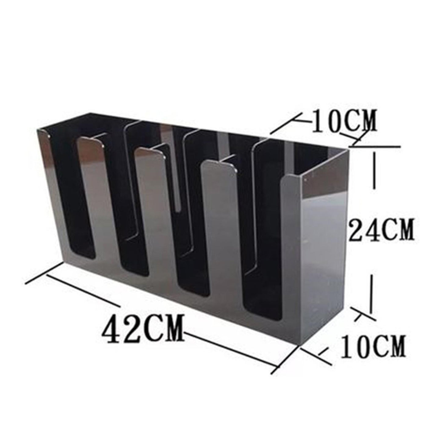 4 Compartments Coffee Cup Condiment Organizer Rack Cup Dispenser for Cafe
