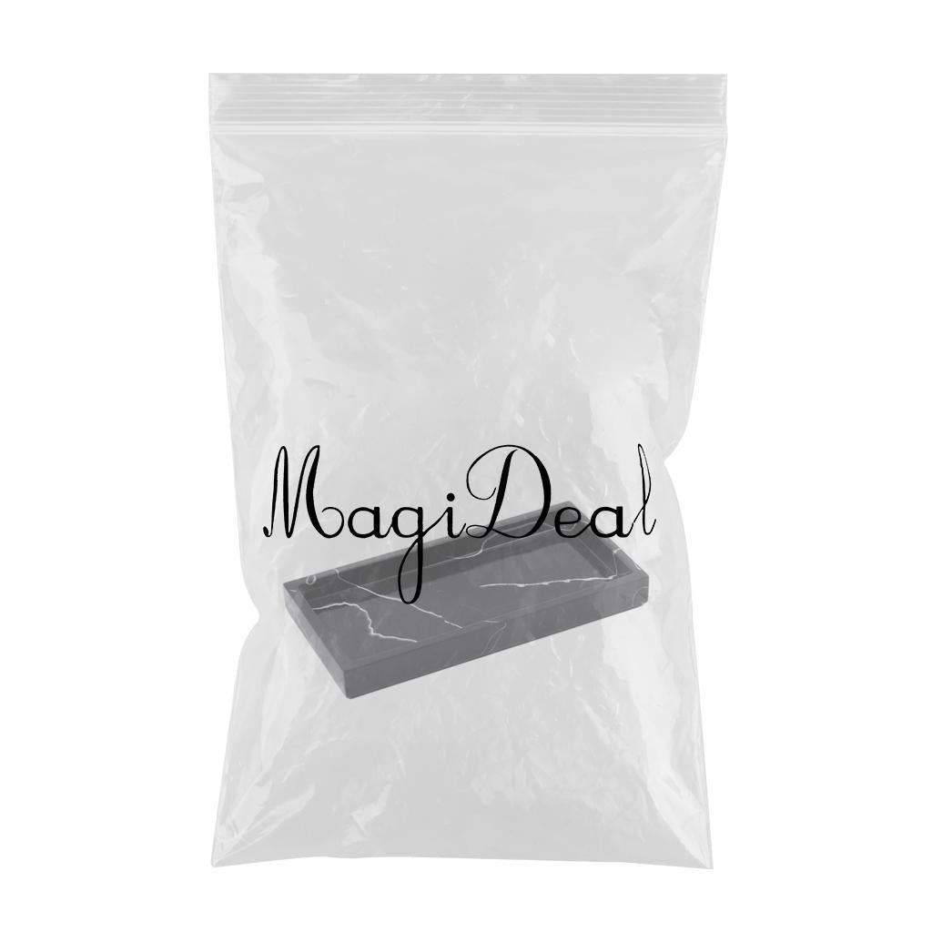 Marble Storage Tray Washroom Vanity Tray Jewelry Dish Bathtub Serving Tray Black