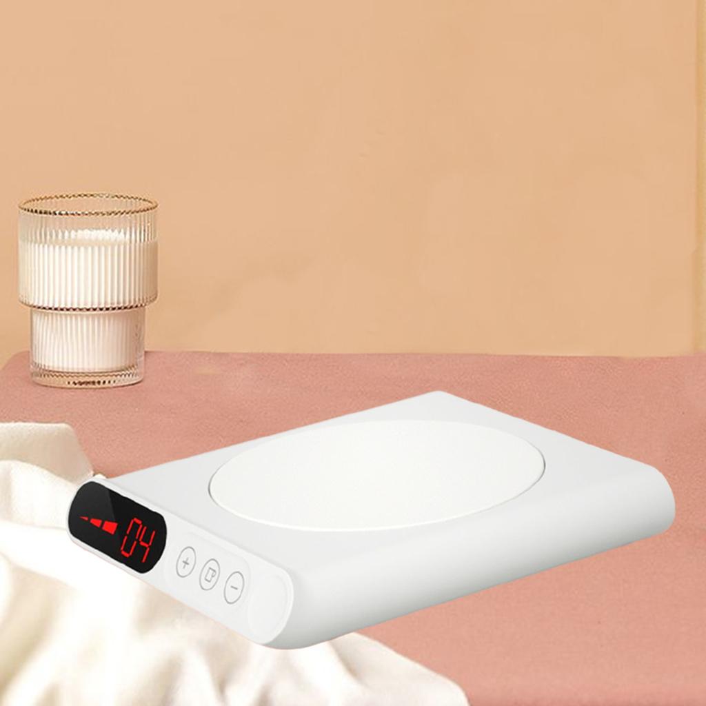 Portable 55 Degree USB 10W Smart Coffee Cup Mug Warmer Accessories White