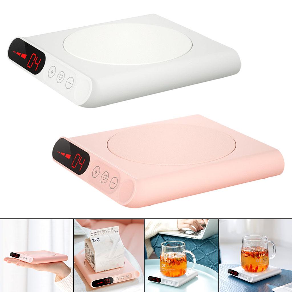 Portable 55 Degree USB 10W Smart Coffee Cup Mug Warmer Accessories White