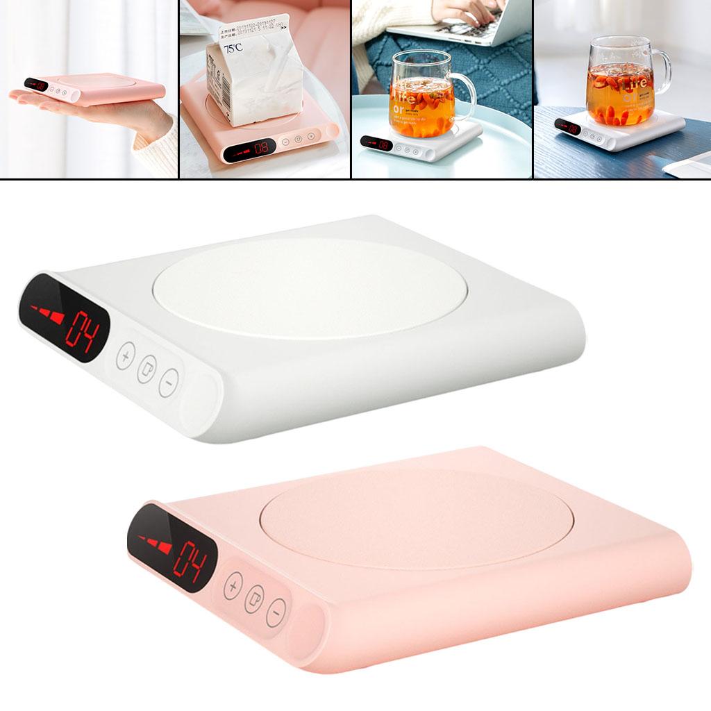 Portable 55 Degree USB 10W Smart Coffee Cup Mug Warmer Accessories White