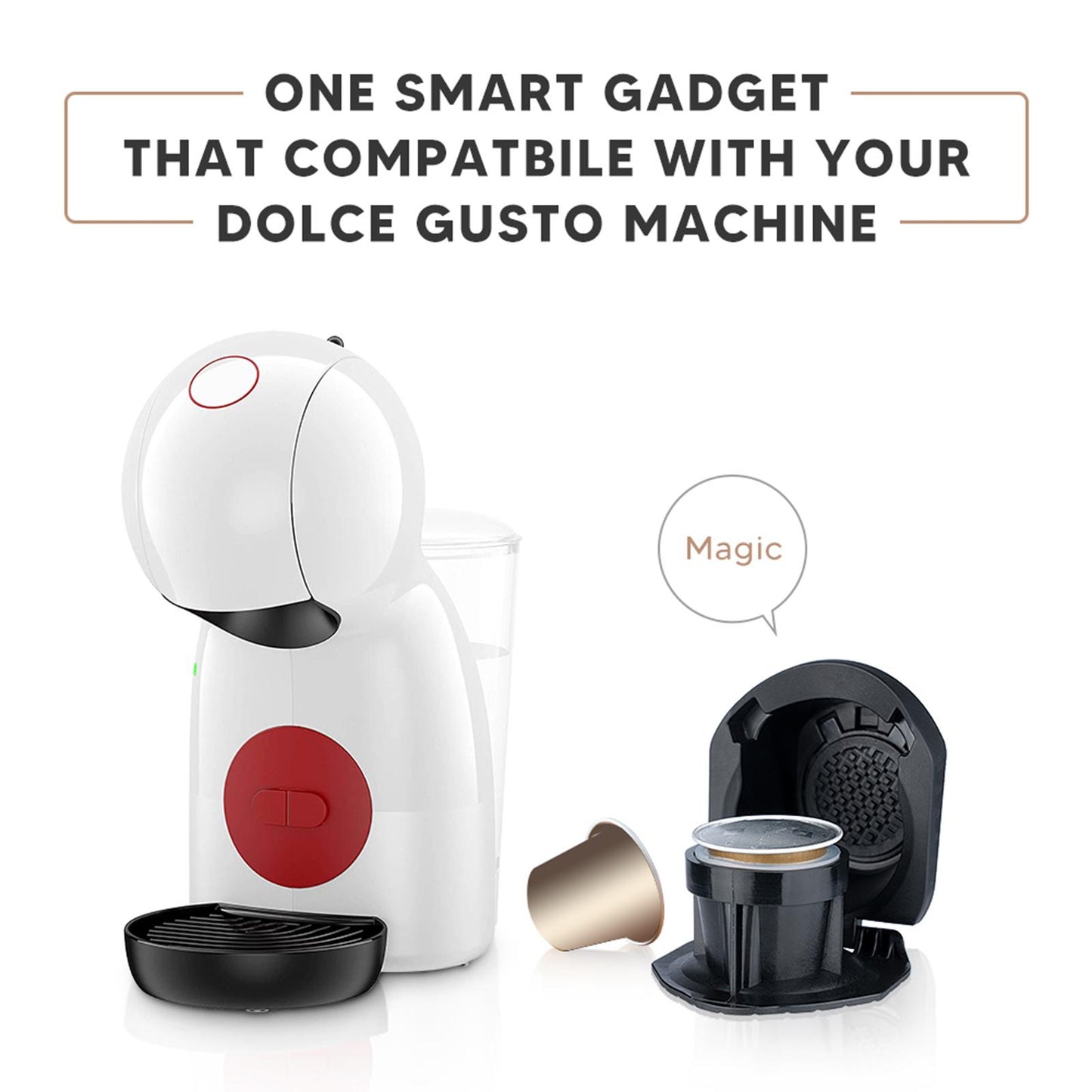 Portable Coffee Capsule Converter Refillable Espresso Machine for Home