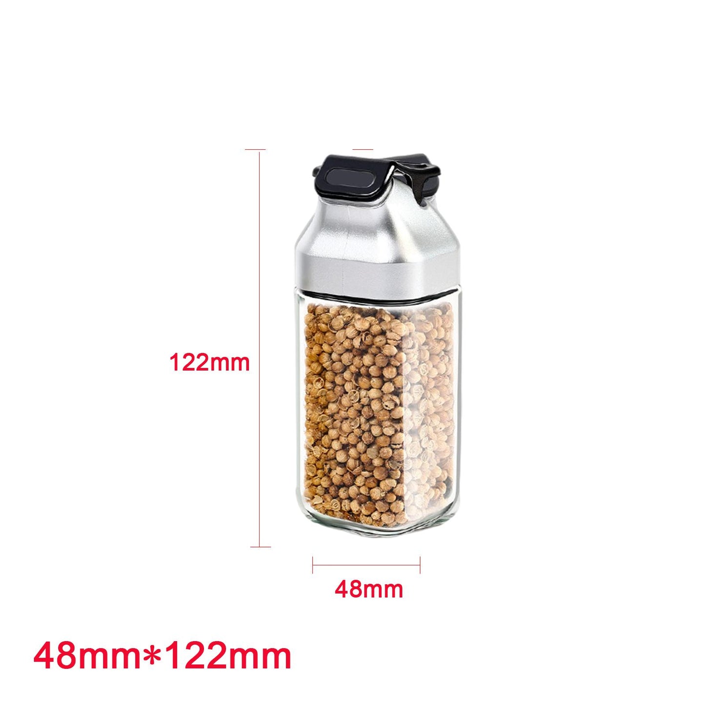 2Pcs Pepper and Salt Shaker Spice Dispenser Holder Refillable BBQ Restaurant